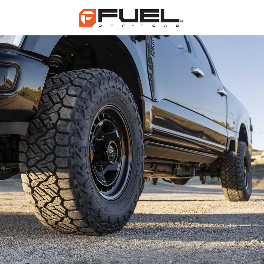 トヨタ ランドクルーザー用 フューエル コア 17x8.5J ET 25 フロント、リア マットブラック フローフォームホイール４本セット　Fuel CORE 17X8.5 6X5.5 106 +25 M-BLK (消費税、送料込み)