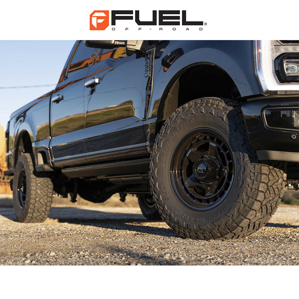 トヨタ ランドクルーザー用 フューエル コア 17x8.5J ET 25 フロント、リア マットブラック フローフォームホイール４本セット　Fuel CORE 17X8.5 6X5.5 106 +25 M-BLK (消費税、送料込み)