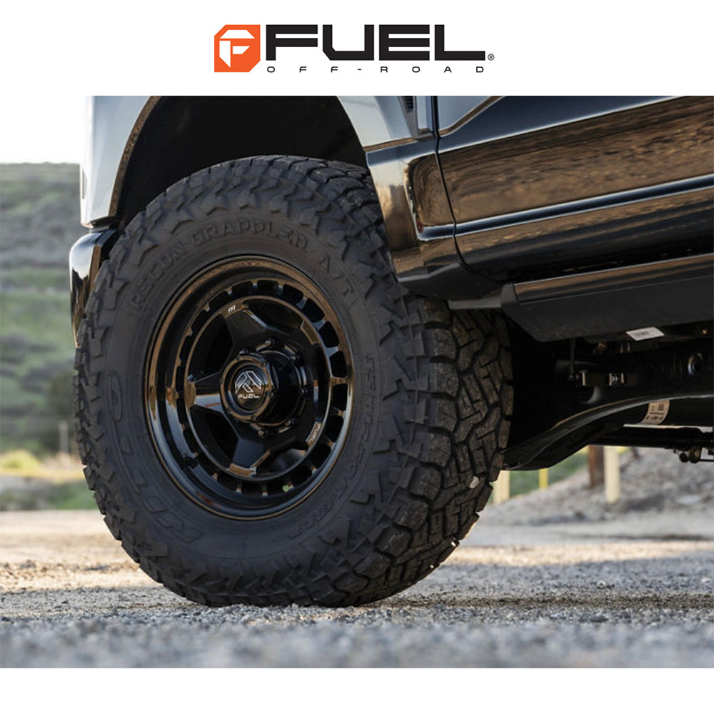 トヨタ ランドクルーザー用 フューエル コア 17x8.5J ET 25 フロント、リア マットブラック フローフォームホイール４本セット　Fuel CORE 17X8.5 6X5.5 106 +25 M-BLK (消費税、送料込み)