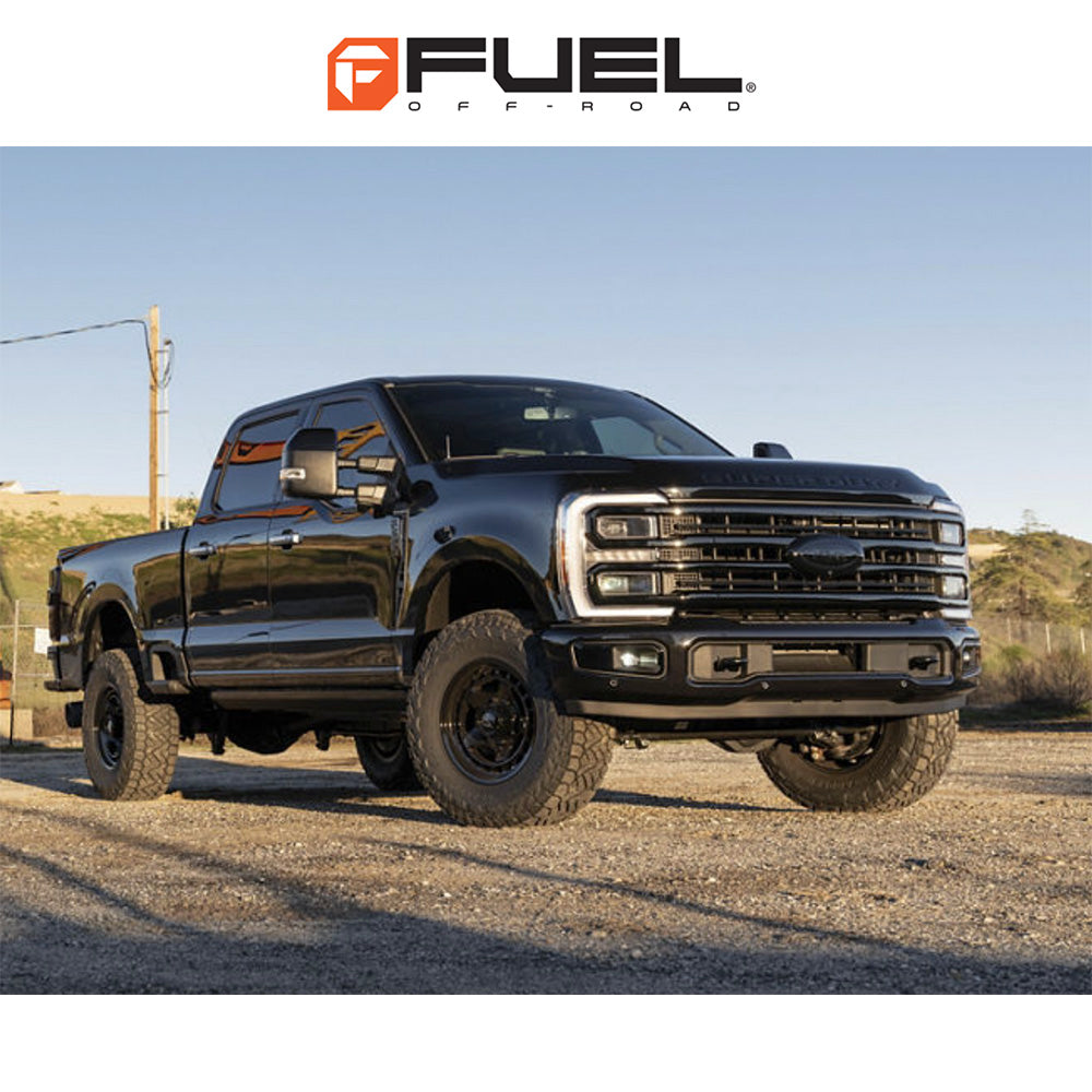トヨタ ランドクルーザー用 フューエル コア 17x8.5J ET 25 フロント、リア マットブラック フローフォームホイール４本セット　Fuel CORE 17X8.5 6X5.5 106 +25 M-BLK (消費税、送料込み)