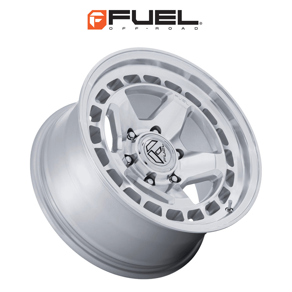 トヨタ ランドクルーザー用 フューエル コア 17x8.5J ET 25 フロント、リア ハイパーシルバー / マシーンドフェイス フローフォームホイール４本セット　Fuel CORE 17X8.5 6X5.5 106 +25 H-SLV-MCH (消費税、送料込み)