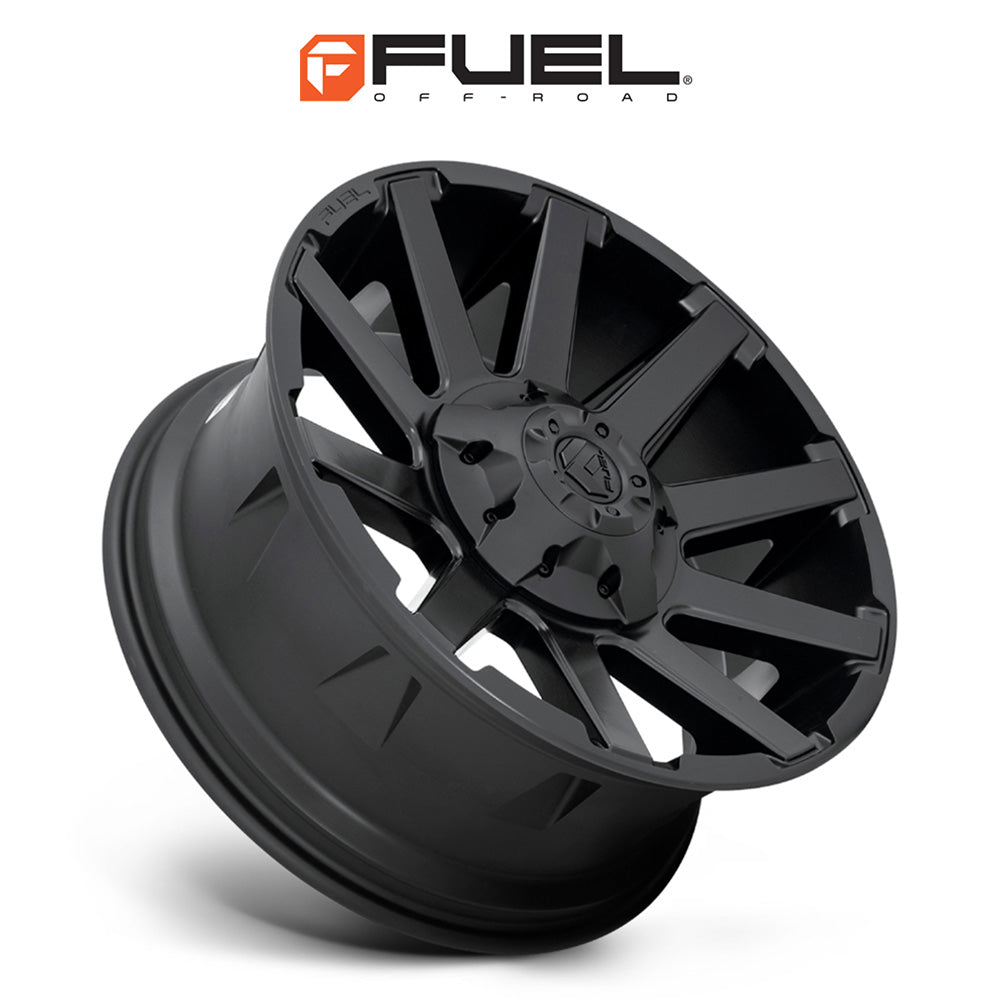 トヨタ ランドクルーザー用 フューエル コントラ 20x9J ET 19 フロント、リア サテンブラック ホイール４本セット　Fuel CONTRA 20X9 6X135/5.5 BD 5.75 106.1 19MM (消費税、送料込み)