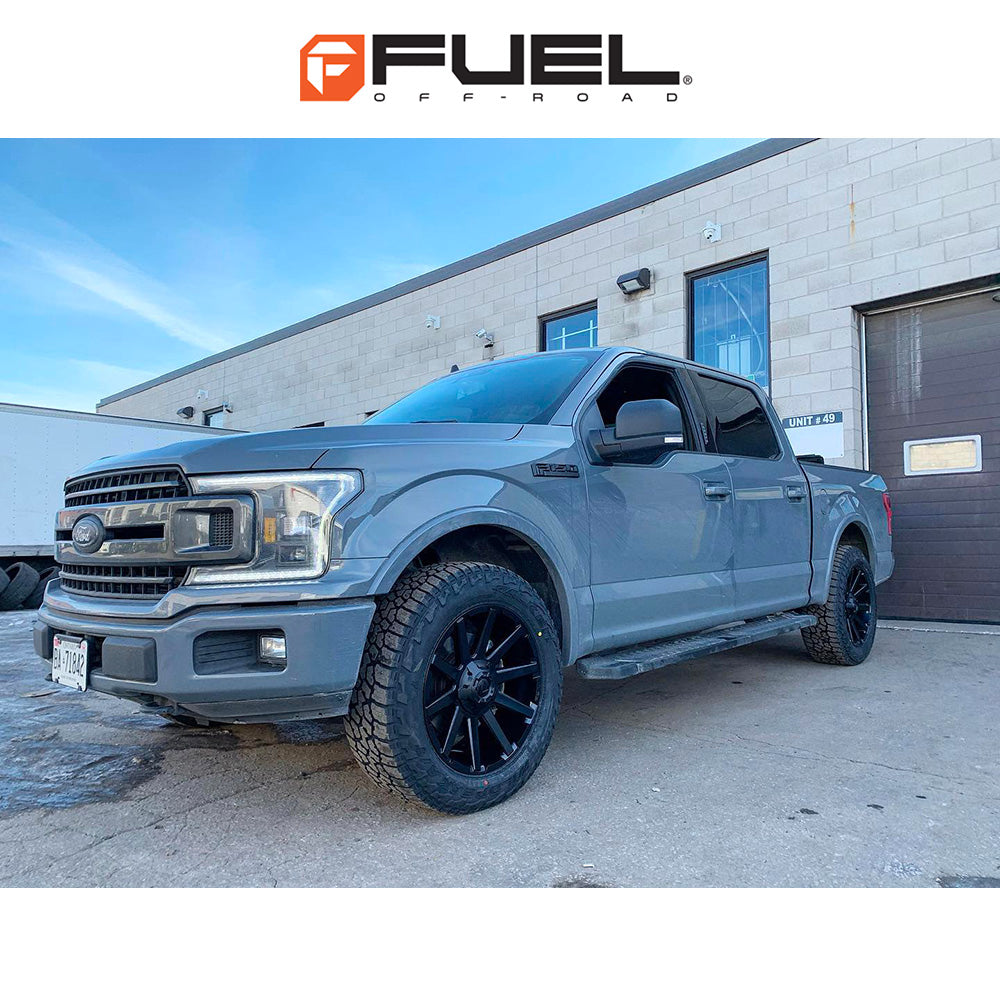 トヨタ ランドクルーザー用 フューエル コントラ 20x9J ET 19 フロント、リア サテンブラック ホイール４本セット　Fuel CONTRA 20X9 6X135/5.5 BD 5.75 106.1 19MM (消費税、送料込み)