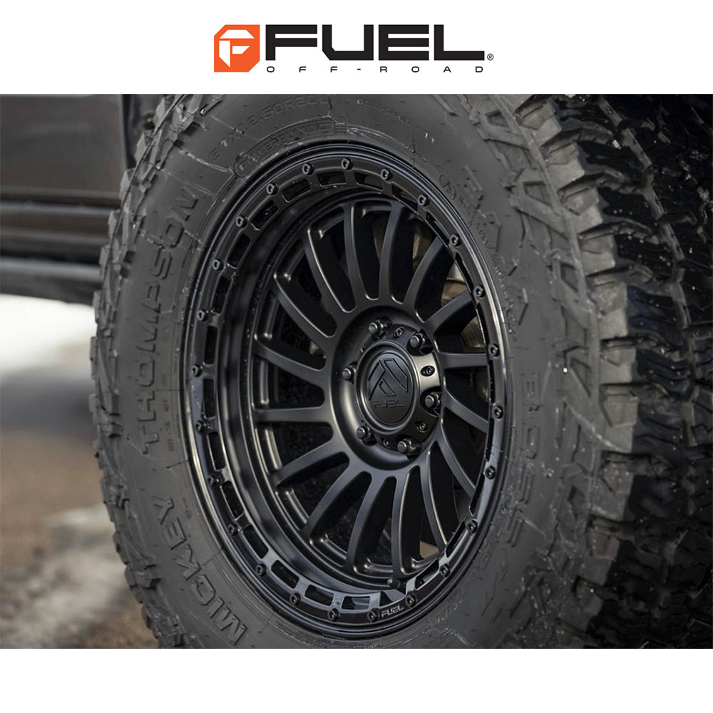 トヨタ ランドクルーザー用 フューエル ハボック 20x9J ET 20 フロント、リア マットブラックグロスブラックリップ ホイール４本セット　Fuel HAVOC 20X9 6X5.5 106 +20 M-BLK-GB-LP (消費税、送料込み)
