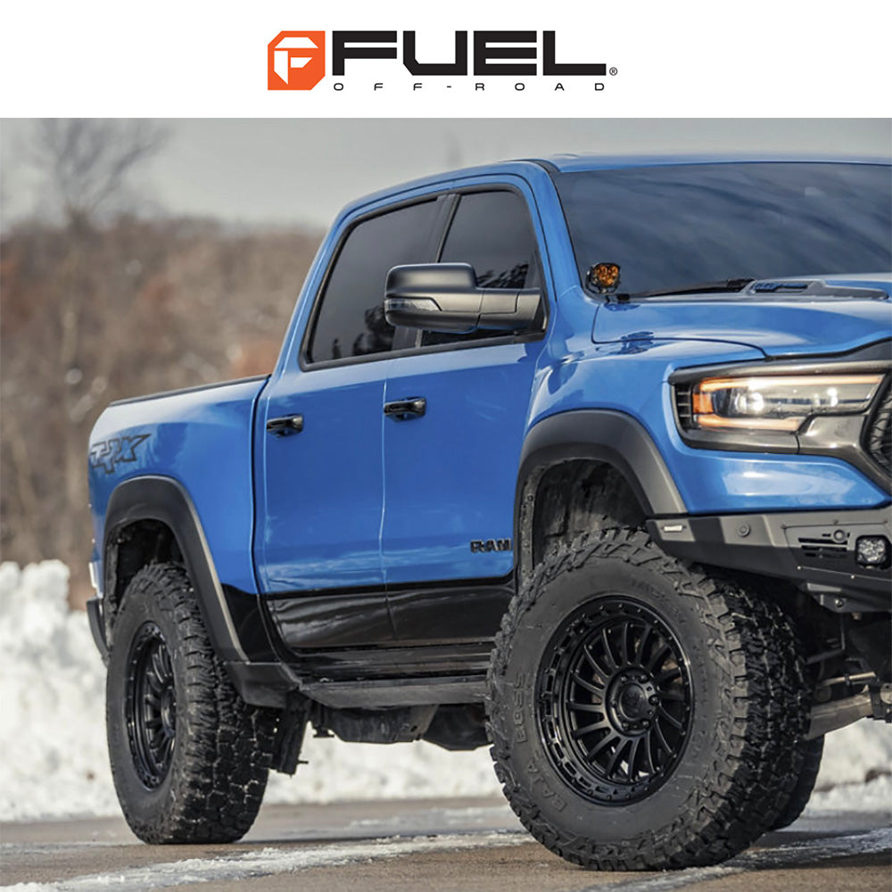 トヨタ ランドクルーザー用 フューエル ハボック 20x9J ET 20 フロント、リア マットブラックグロスブラックリップ ホイール４本セット　Fuel HAVOC 20X9 6X5.5 106 +20 M-BLK-GB-LP (消費税、送料込み)