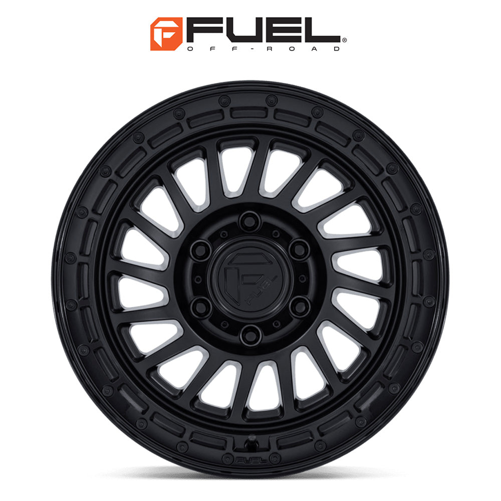 トヨタ ランドクルーザー用 フューエル ハボック 20x9J ET 20 フロント、リア マットブラックグロスブラックリップ ホイール４本セット　Fuel HAVOC 20X9 6X5.5 106 +20 M-BLK-GB-LP (消費税、送料込み)