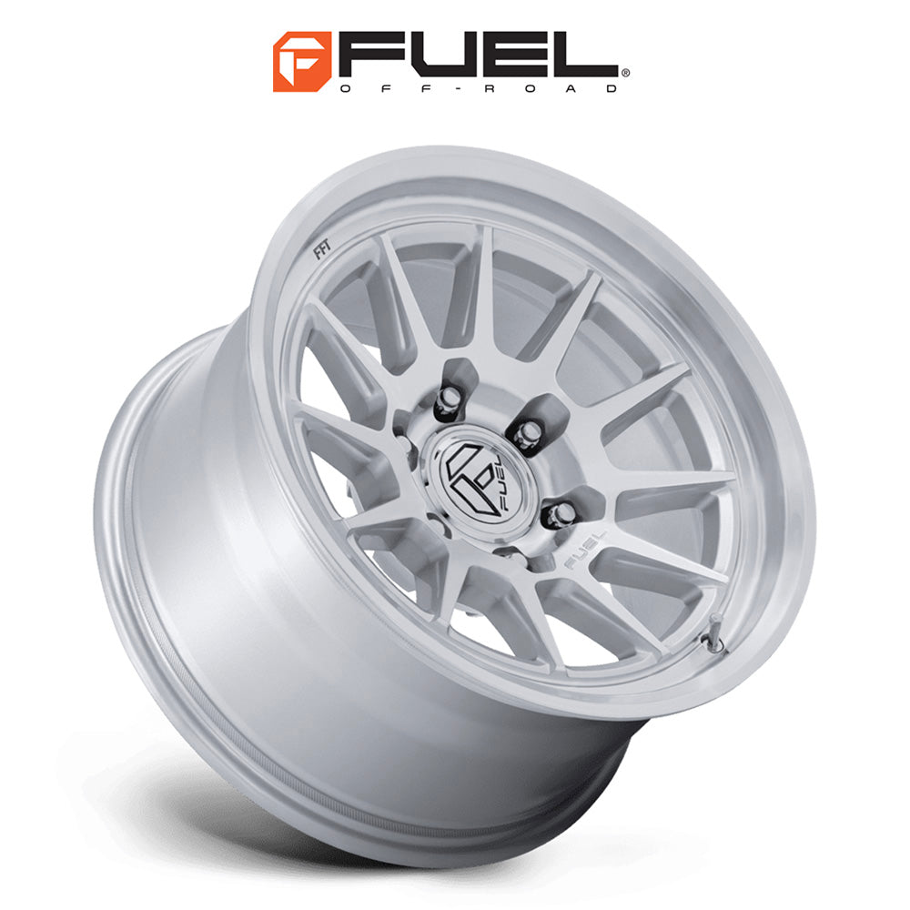 トヨタ ランドクルーザー用 フューエル スパー 17x8.5J ET 25 フロント、リア グロスシルバー マシーンドフェイス ホイール４本セット　Fuel SPUR 17X8.5 6X5.5 106 +25 G-SLV-MCH-FC (消費税、送料込み)