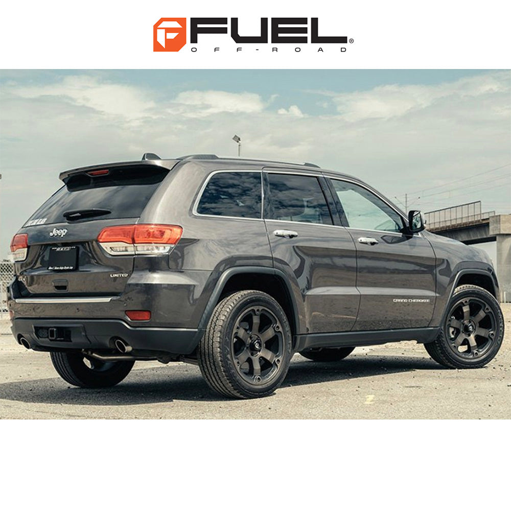 トヨタ ランドクルーザー用 フューエル ビースト 18x9J ET 19 フロント、リア マットブラック ダブルダークティント ホイール４本セット　Fuel BEAST 18X9 6X5.5 106.1 MBT +19 (消費税、送料込み)