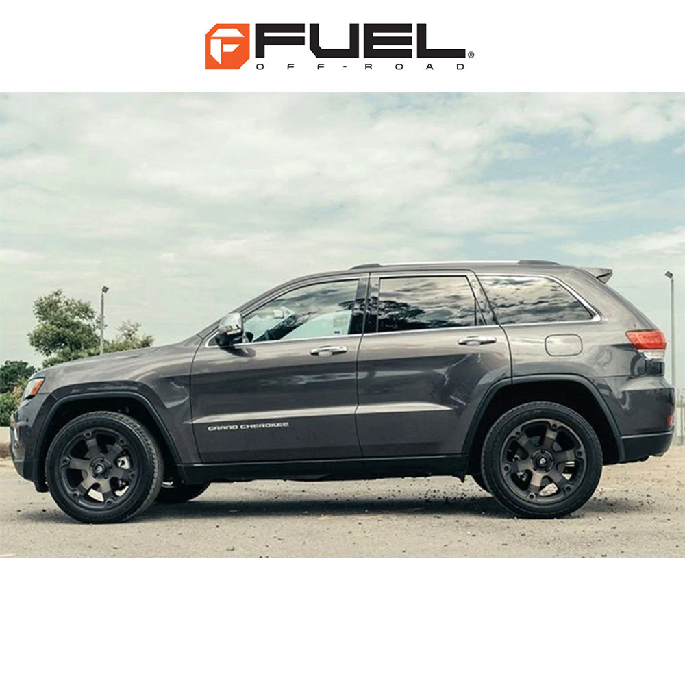 トヨタ ランドクルーザー用 フューエル ビースト 18x9J ET 19 フロント、リア マットブラック ダブルダークティント ホイール４本セット　Fuel BEAST 18X9 6X5.5 106.1 MBT +19 (消費税、送料込み)