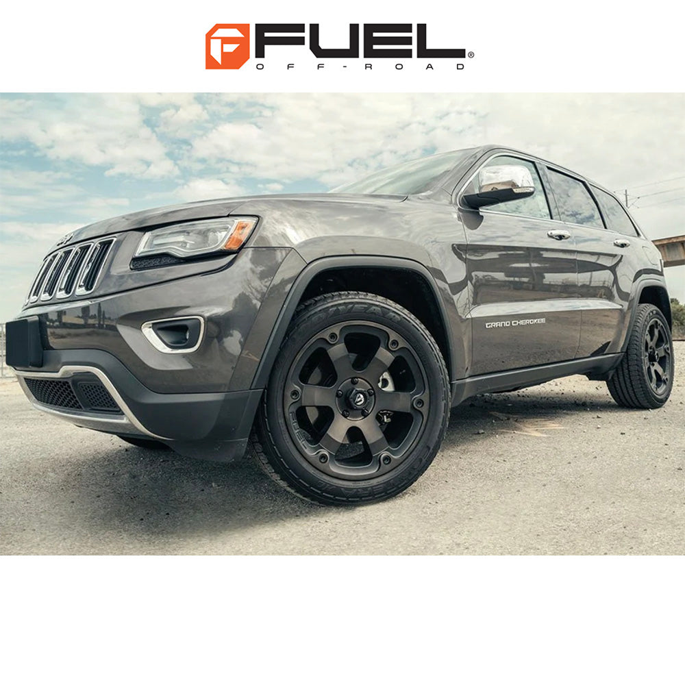 トヨタ ランドクルーザー用 フューエル ビースト 18x9J ET 19 フロント、リア マットブラック ダブルダークティント ホイール４本セット　Fuel BEAST 18X9 6X5.5 106.1 MBT +19 (消費税、送料込み)