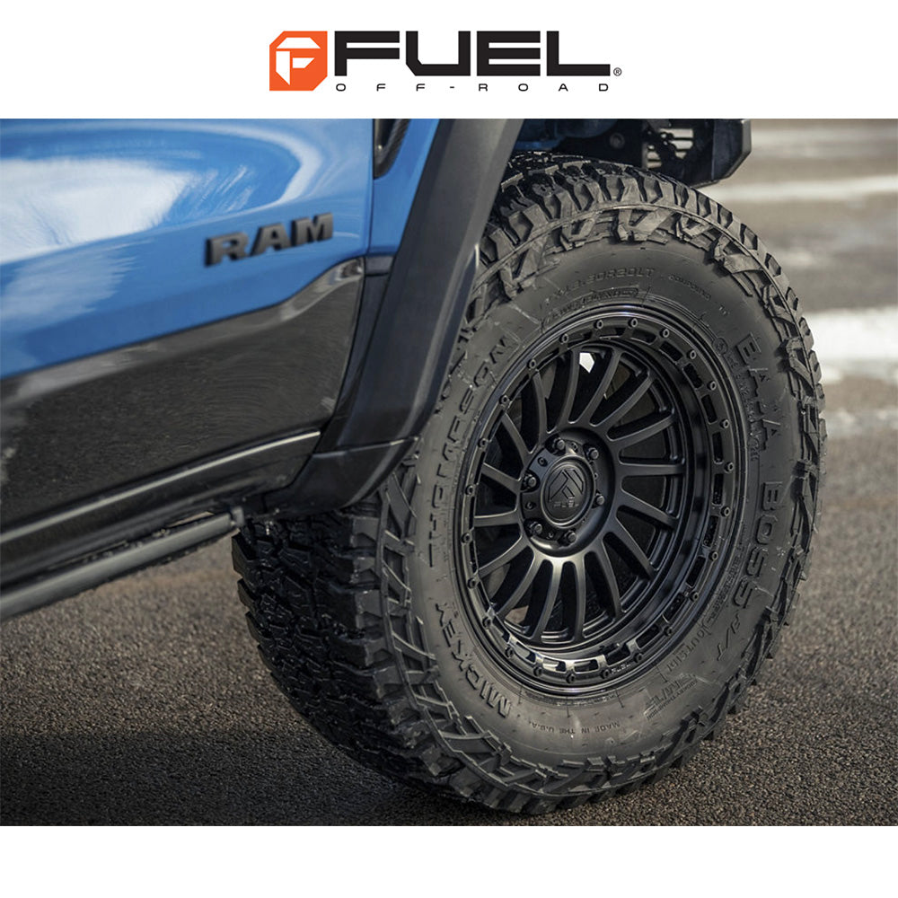 トヨタ ランドクルーザー用 フューエル ハボック 20x9J ET 20 フロント、リア マットブラックグロスブラックリップ ホイール４本セット　Fuel HAVOC 20X9 6X5.5 106 +20 M-BLK-GB-LP (消費税、送料込み)