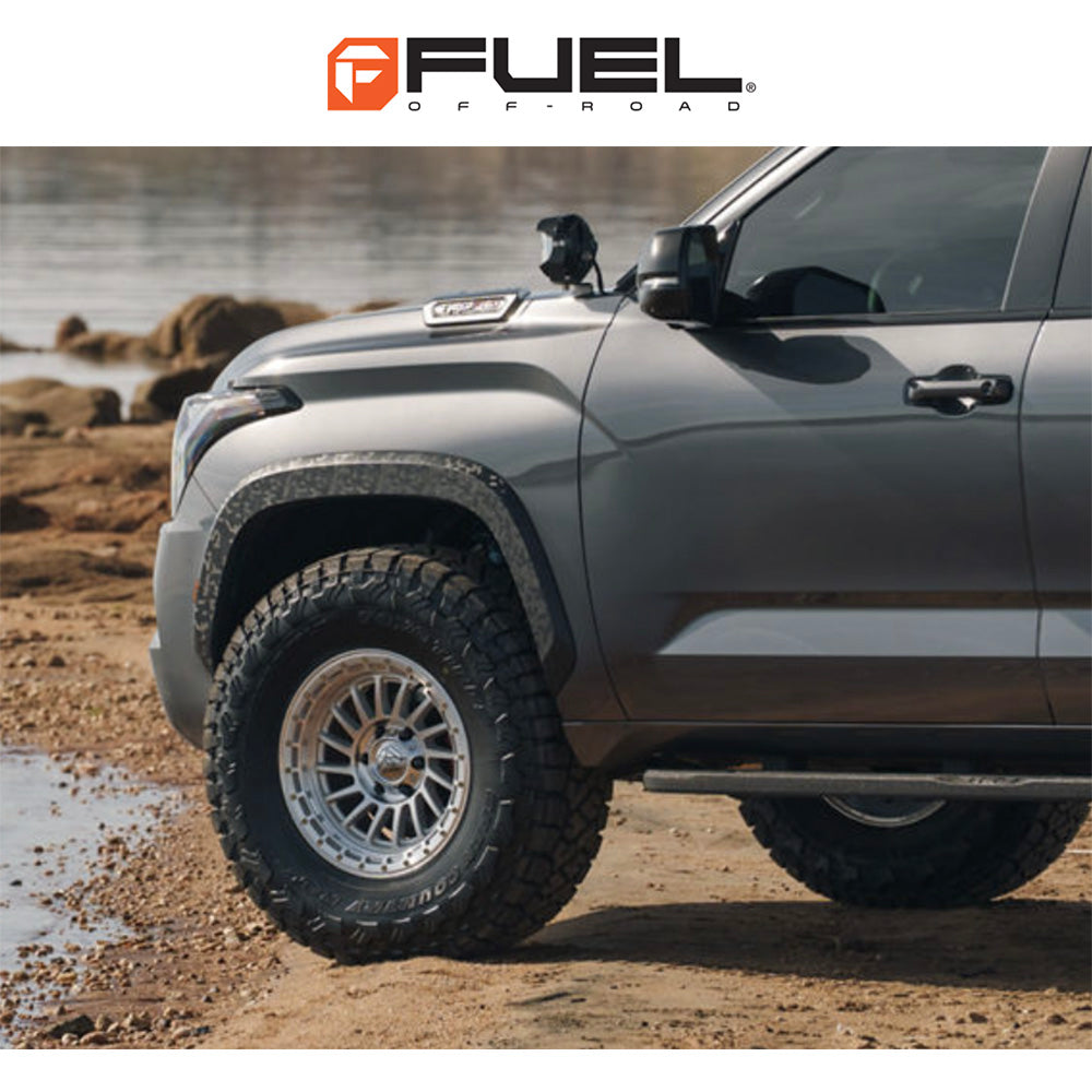 トヨタ ランドクルーザー用 フューエル ハボック 20x9J ET 20 フロント、リア グロスシルバーマシンドフェイス ホイール４本セット　Fuel HAVOC 20X9 6X5.5 106 +20 G-SLV-MCH (消費税、送料込み)