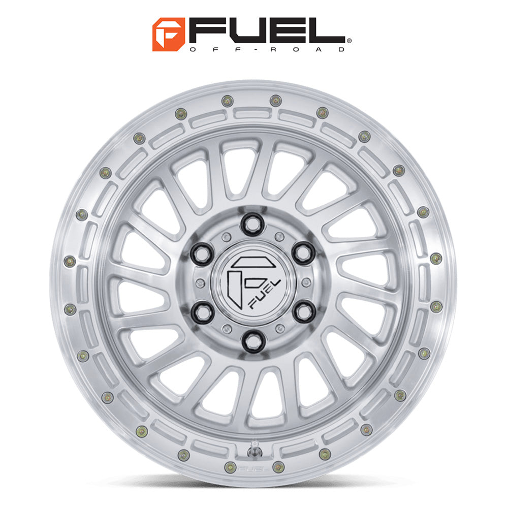 トヨタ ランドクルーザー用 フューエル ハボック 20x9J ET 20 フロント、リア グロスシルバーマシンドフェイス ホイール４本セット　Fuel HAVOC 20X9 6X5.5 106 +20 G-SLV-MCH (消費税、送料込み)