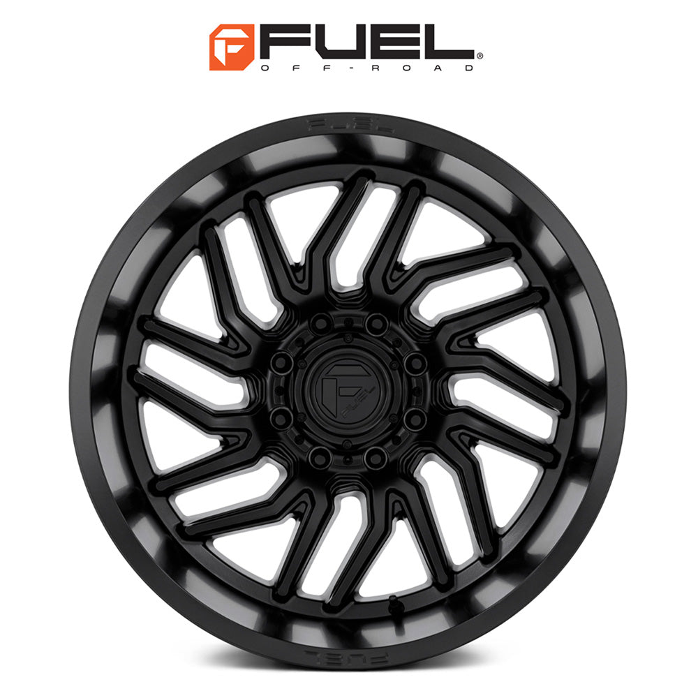トヨタ ランドクルーザー用 フューエル ハリケーン 20x9J ET 20 フロント、リア ブラックアウト ホイール４本セット　Fuel HURRICANE 20X9 6X5.5 106 +20 BLK-OUT (消費税、送料込み)