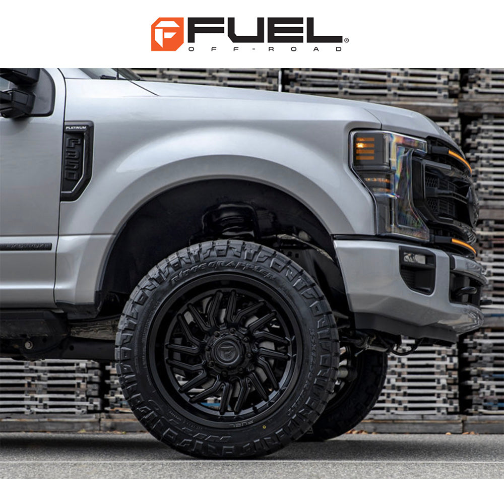 トヨタ ランドクルーザー用 フューエル ハリケーン 20x9J ET 20 フロント、リア ブラックアウト ホイール４本セット　Fuel HURRICANE 20X9 6X5.5 106 +20 BLK-OUT (消費税、送料込み)