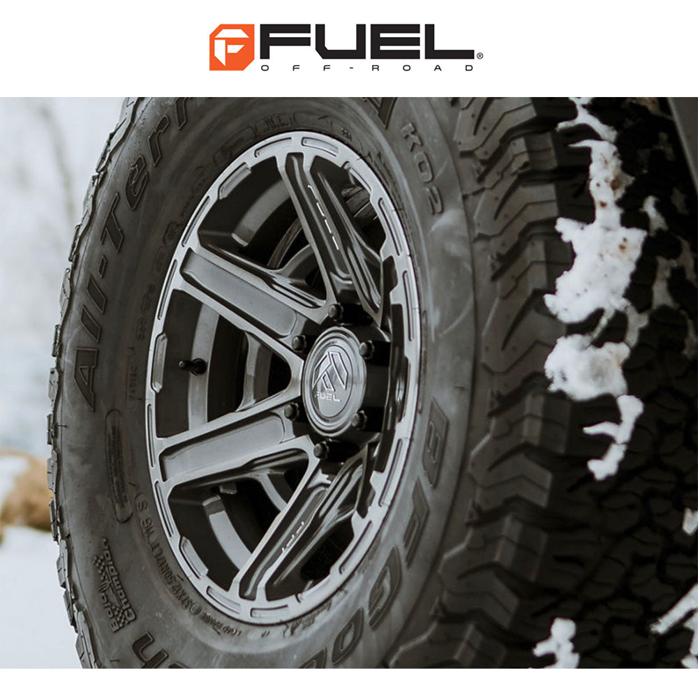 トヨタ ランドクルーザー用 フューエル ギャンビット 17x8.5J ET 25 フロント、リア プラチナム フリーフォームホイール４本セット　Fuel GAMBIT 17X8.5 6X5.5 106 +25 PLTNM (消費税、送料込み)