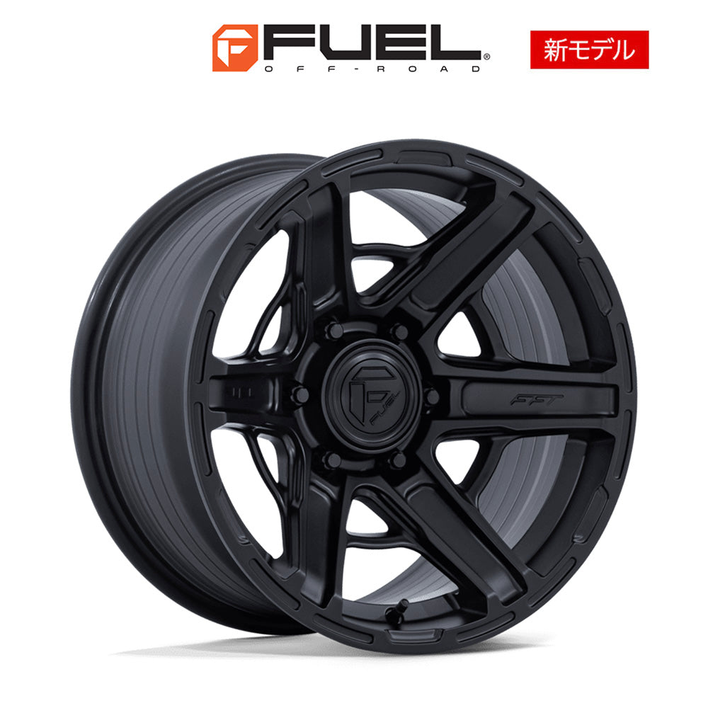 トヨタ ランドクルーザー用 フューエル ギャンビット 17x8.5J ET 25 フロント、リア マットブラック フリーフォームホイール４本セット　Fuel GAMBIT 17X8.5 6X5.5 106 +25 M-BLK (消費税、送料込み)