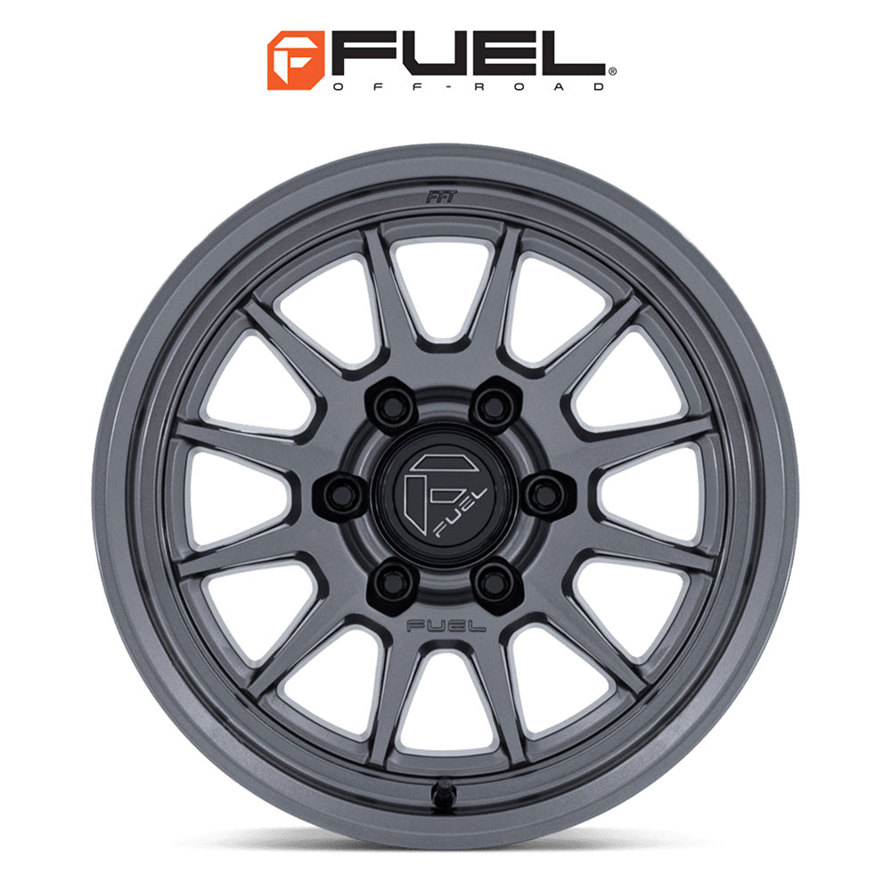 トヨタ ランドクルーザー用 フューエル スパー 17x8.5J ET 25 フロント、リア グロスガンメタル マシーンドフェイス ホイール４本セット　Fuel SPUR 17X8.5 6X5.5 106 +25 G-GNMTL (消費税、送料込み)