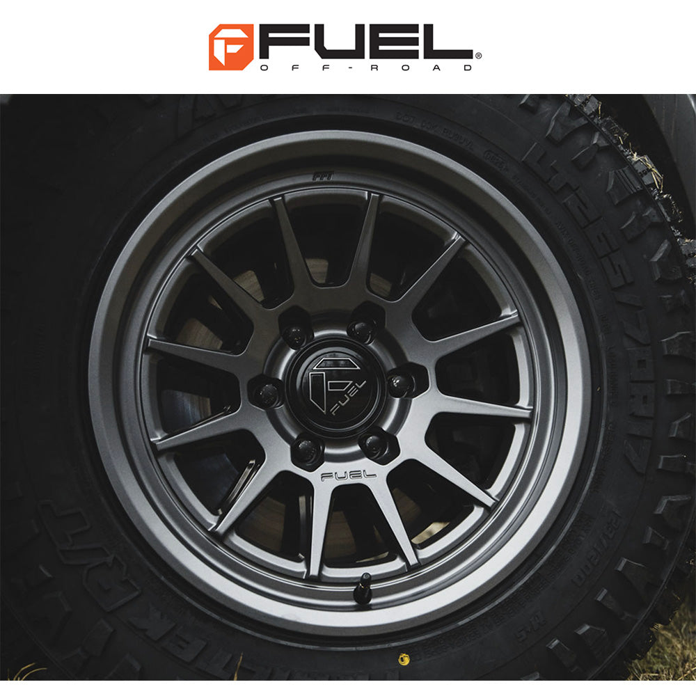 トヨタ ランドクルーザー用 フューエル スパー 17x8.5J ET 25 フロント、リア グロスガンメタル マシーンドフェイス ホイール４本セット　Fuel SPUR 17X8.5 6X5.5 106 +25 G-GNMTL (消費税、送料込み)