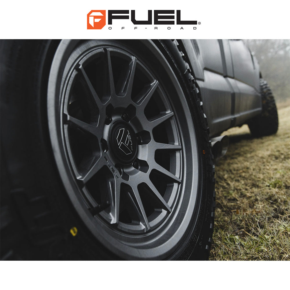 トヨタ ランドクルーザー用 フューエル スパー 17x8.5J ET 25 フロント、リア グロスガンメタル マシーンドフェイス ホイール４本セット　Fuel SPUR 17X8.5 6X5.5 106 +25 G-GNMTL (消費税、送料込み)