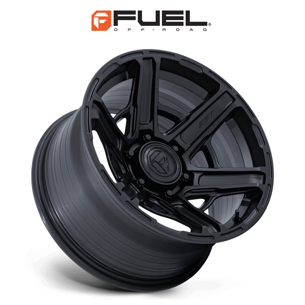 トヨタ ランドクルーザー用 フューエル ギャンビット 17x8.5J ET 25 フロント、リア マットブラック フリーフォームホイール４本セット　Fuel GAMBIT 17X8.5 6X5.5 106 +25 M-BLK (消費税、送料込み)