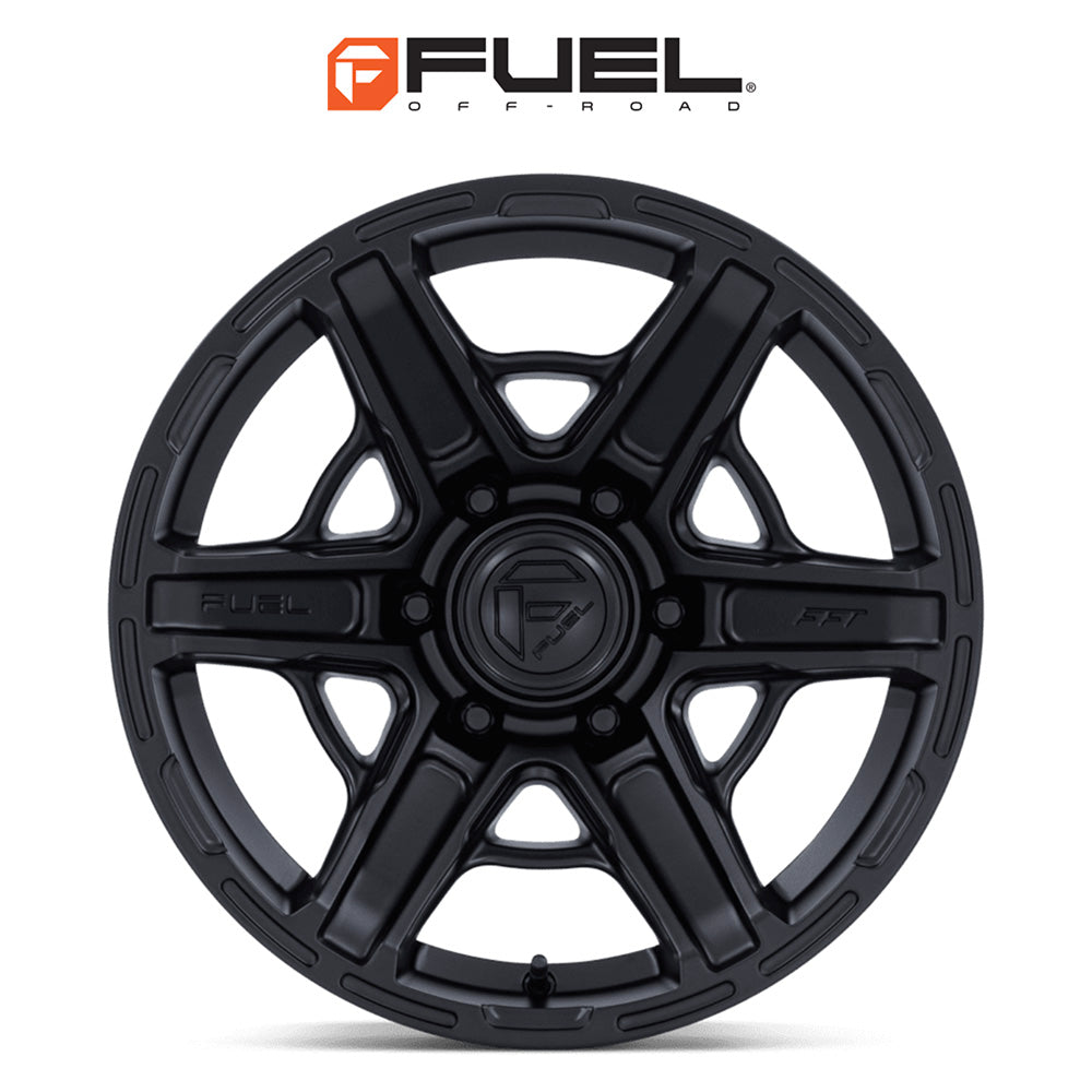 トヨタ ランドクルーザー用 フューエル ギャンビット 17x8.5J ET 25 フロント、リア マットブラック フリーフォームホイール４本セット　Fuel GAMBIT 17X8.5 6X5.5 106 +25 M-BLK (消費税、送料込み)