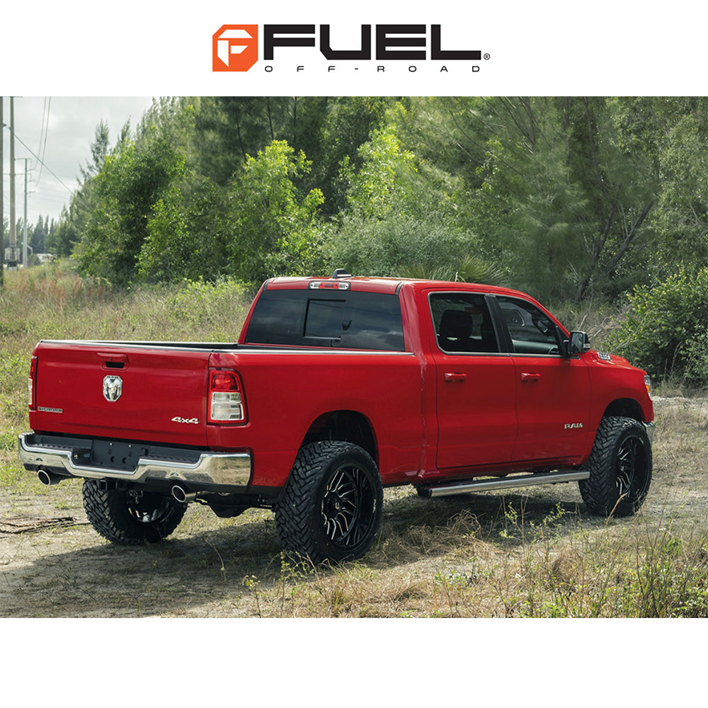 トヨタ ランドクルーザー用 フューエル ハリケーン 20x9J ET 20 フロント、リア グロスブラックミルド ホイール４本セット　Fuel HURRICANE 20X9 6X5.5 106 NBL +20 (消費税、送料込み)