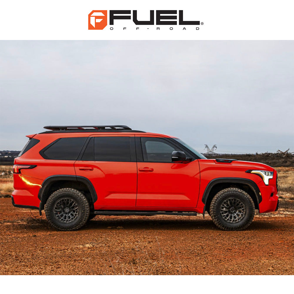 トヨタ ランドクルーザー用 フューエル トラックス 20x9J ET 20 フロント、リア マットブラック ホイール４本セット　Fuel TRAX 20X9 6X5.5 106 +20 M-BLK (消費税、送料込み)