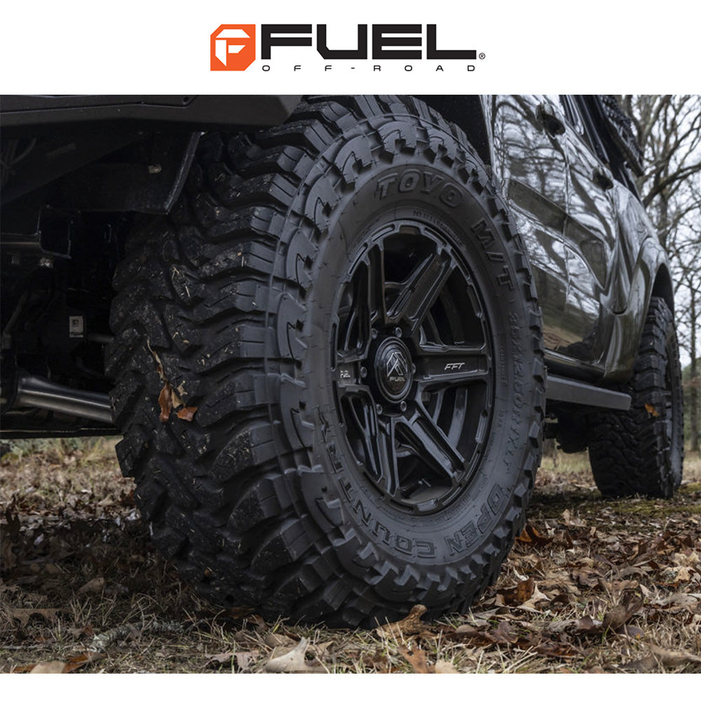 トヨタ ランドクルーザー用 フューエル ギャンビット 17x8.5J ET 25 フロント、リア グロスブラック フリーフォームホイール４本セット　Fuel GAMBIT 17X8.5 6X5.5 106 +25 G-BLK (消費税、送料込み)