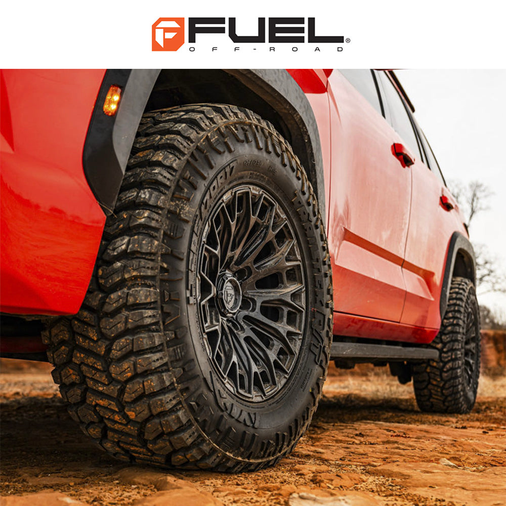トヨタ ランドクルーザー用 フューエル トラックス 20x9J ET 20 フロント、リア マットブラック ホイール４本セット　Fuel TRAX 20X9 6X5.5 106 +20 M-BLK (消費税、送料込み)