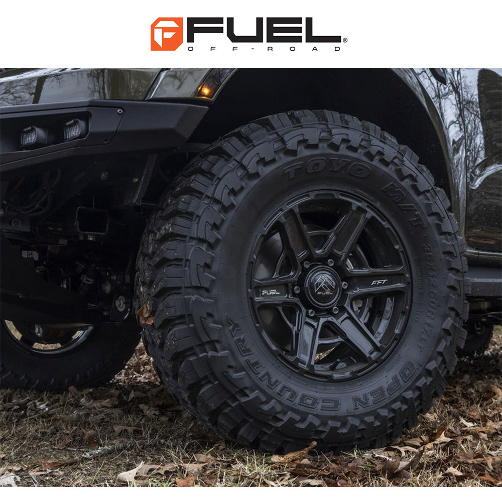 トヨタ ランドクルーザー用 フューエル ギャンビット 17x8.5J ET 25 フロント、リア グロスブラック フリーフォームホイール４本セット　Fuel GAMBIT 17X8.5 6X5.5 106 +25 G-BLK (消費税、送料込み)