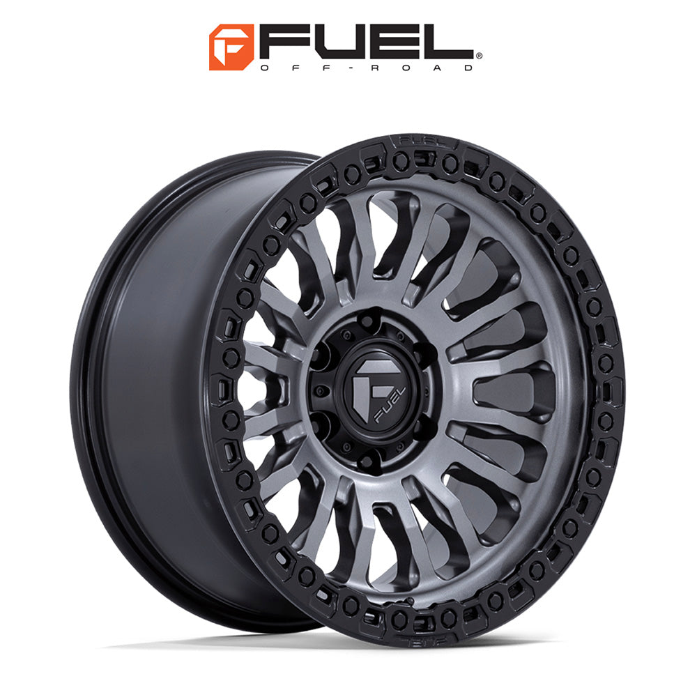 トヨタ ランドクルーザー用 フューエル リンコン 20x9J ET 20 フロント、リア マットガンメタルブラックリップ ホイール４本セット　Fuel RINCON 20X9 6X5.5 106 +20 M-GNMTL BLK (消費税、送料込み)