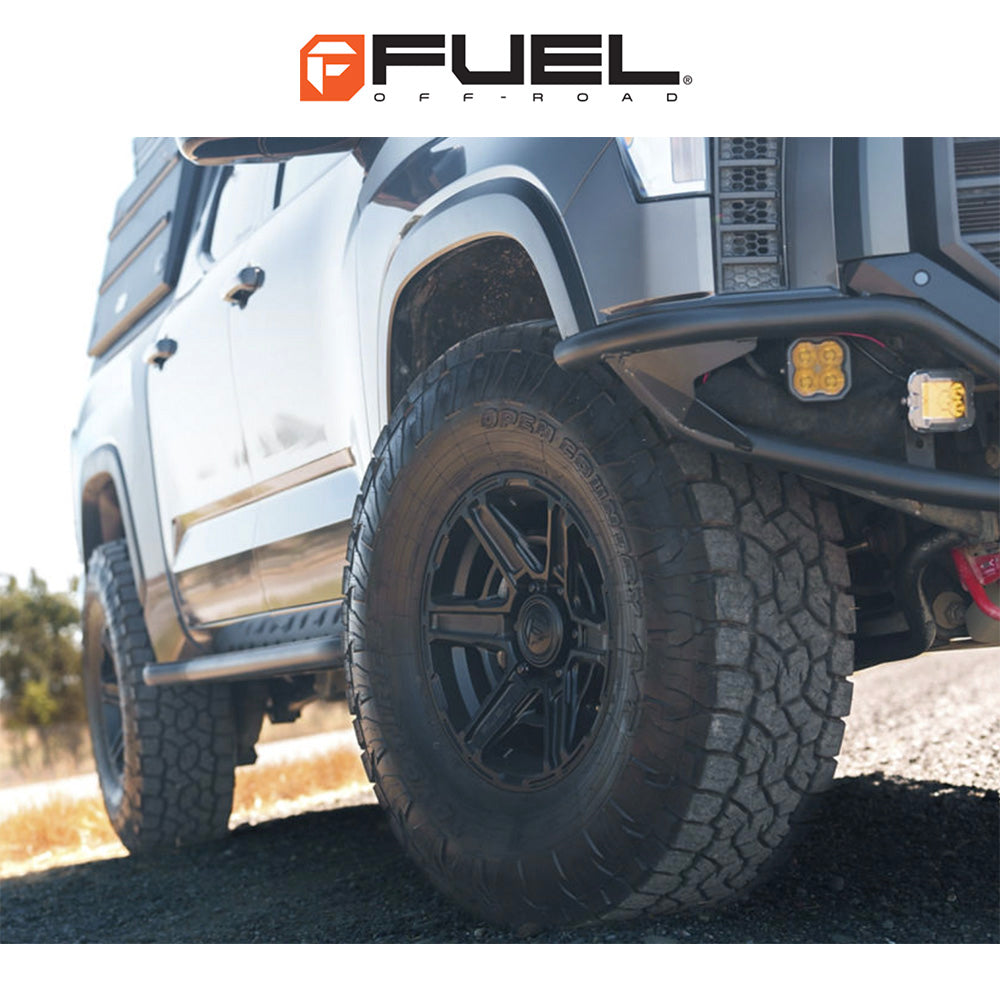 トヨタ ランドクルーザー用 フューエル ギャンビット 17x8.5J ET 25 フロント、リア マットブラック フリーフォームホイール４本セット　Fuel GAMBIT 17X8.5 6X5.5 106 +25 M-BLK (消費税、送料込み)