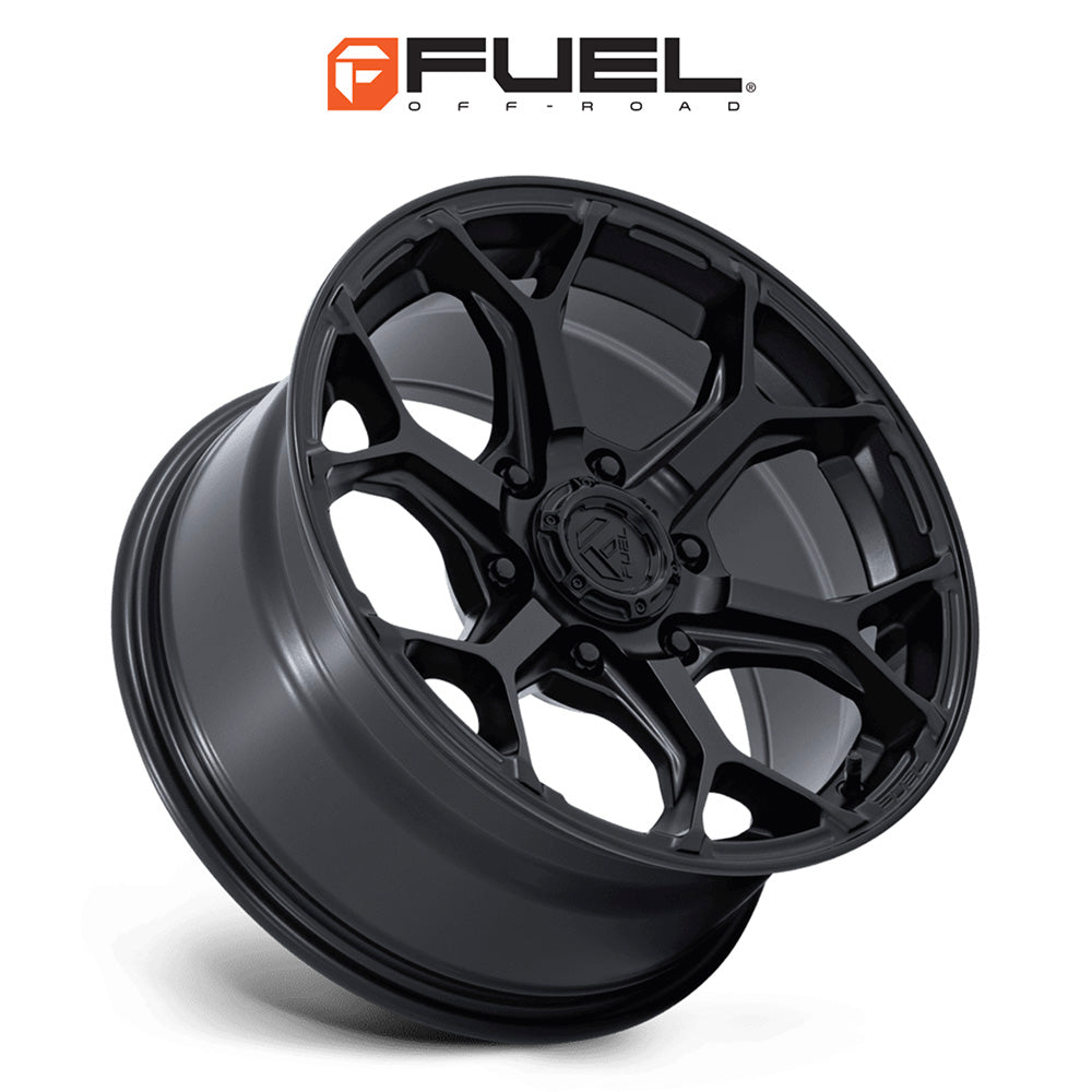 トヨタ ランドクルーザー用 フューエル スプライサー 17x8.5J ET 25 フロント、リア ブラックアウト フローフォームホイール４本セット　Fuel SPLICER 17X8.5 6X5.5 106 +25 BLK-OUT (消費税、送料込み)
