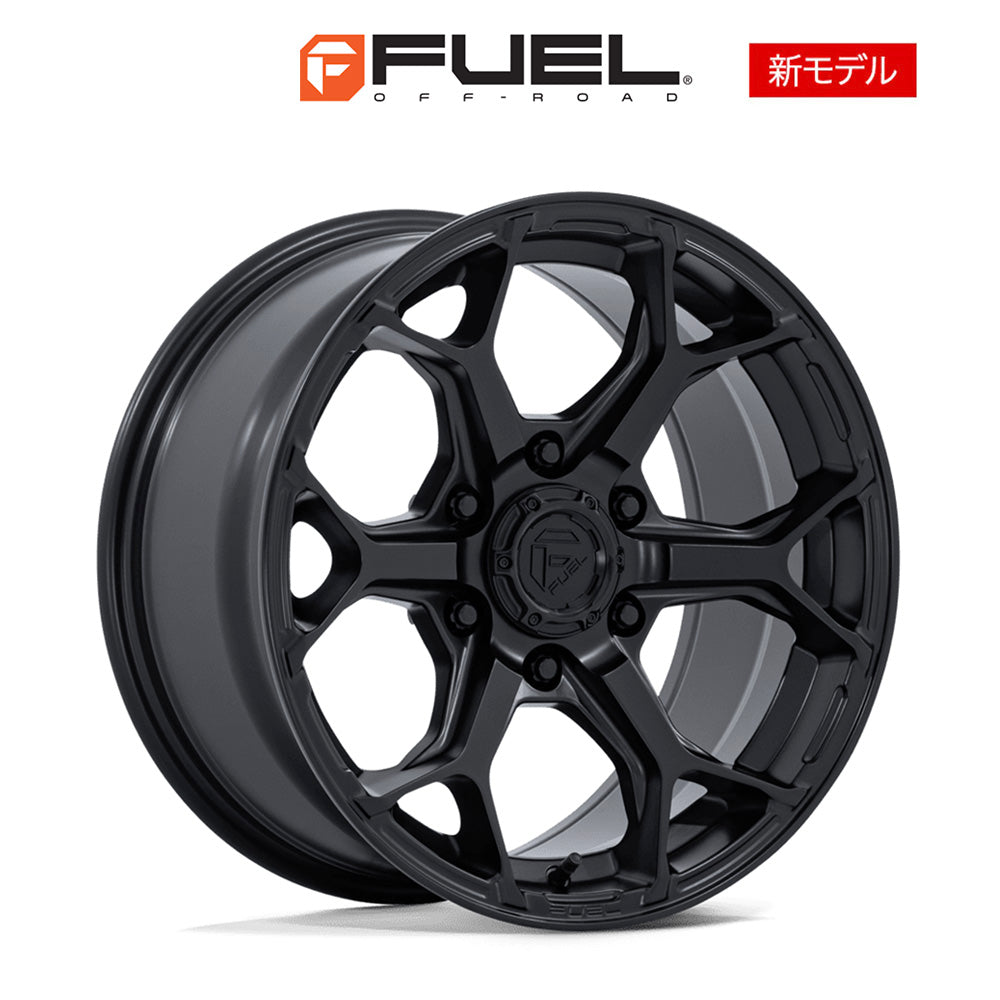 トヨタ ランドクルーザー用 フューエル スプライサー 17x8.5J ET 25 フロント、リア ブラックアウト フローフォームホイール４本セット　Fuel SPLICER 17X8.5 6X5.5 106 +25 BLK-OUT (消費税、送料込み)