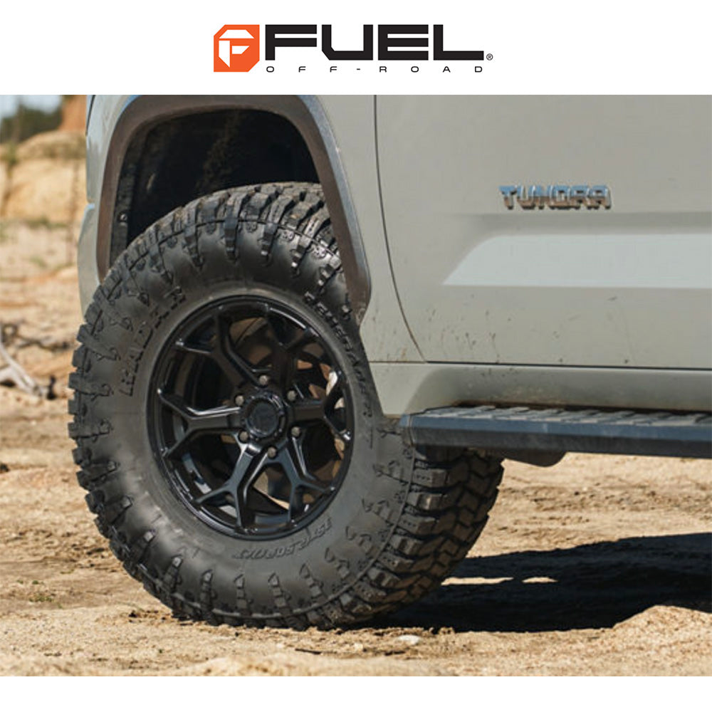 トヨタ ランドクルーザー用 フューエル スプライサー 17x8.5J ET 25 フロント、リア ブラックアウト フローフォームホイール４本セット　Fuel SPLICER 17X8.5 6X5.5 106 +25 BLK-OUT (消費税、送料込み)