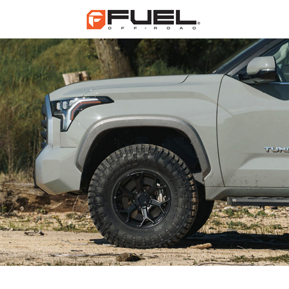 トヨタ ランドクルーザー用 フューエル スプライサー 17x8.5J ET 25 フロント、リア ブラックアウト フローフォームホイール４本セット　Fuel SPLICER 17X8.5 6X5.5 106 +25 BLK-OUT (消費税、送料込み)