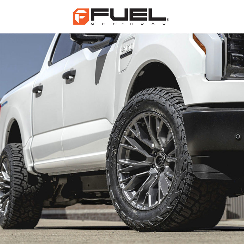 トヨタ ランドクルーザー用 フューエル リーバー 20x9J ET 20 フロント、リア マットガンメタル ホイール４本セット　Fuel REBAR 20X9 6X5.5 106 GD +20 (消費税、送料込み)