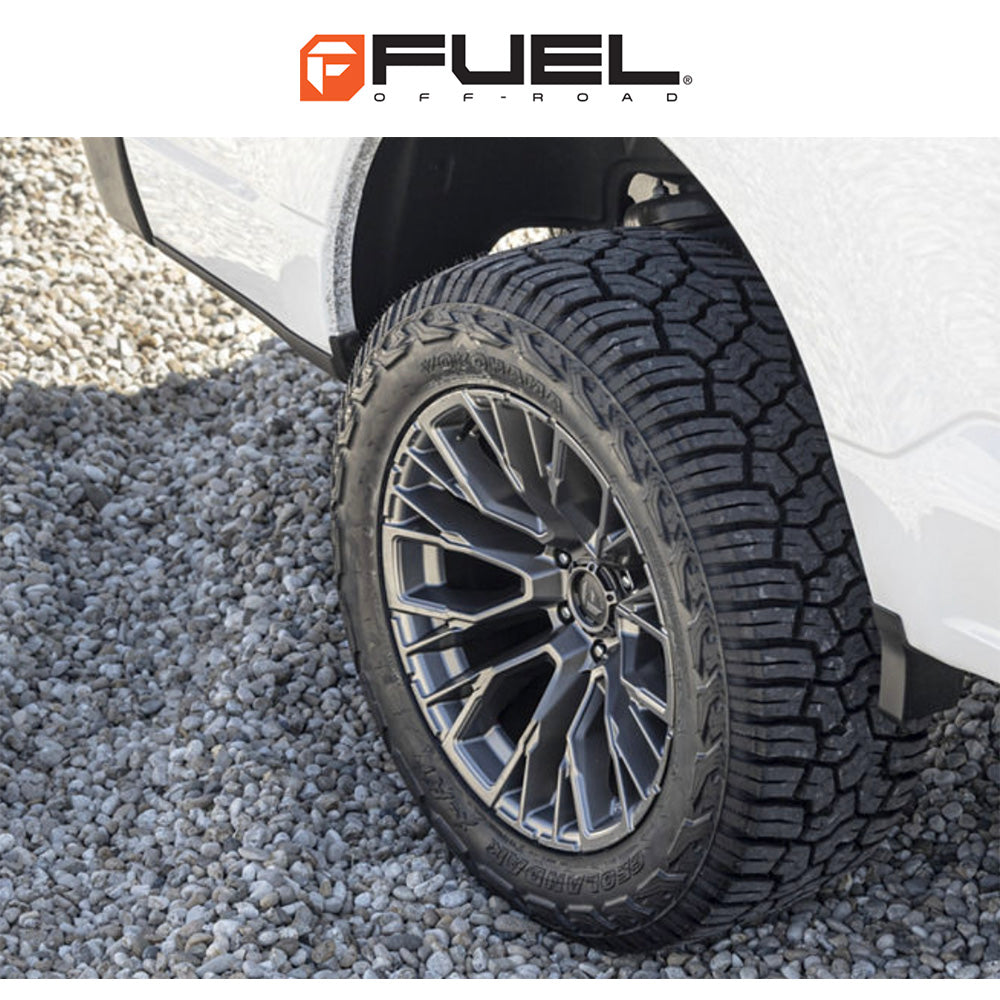 トヨタ ランドクルーザー用 フューエル リーバー 20x9J ET 20 フロント、リア マットガンメタル ホイール４本セット　Fuel REBAR 20X9 6X5.5 106 GD +20 (消費税、送料込み)