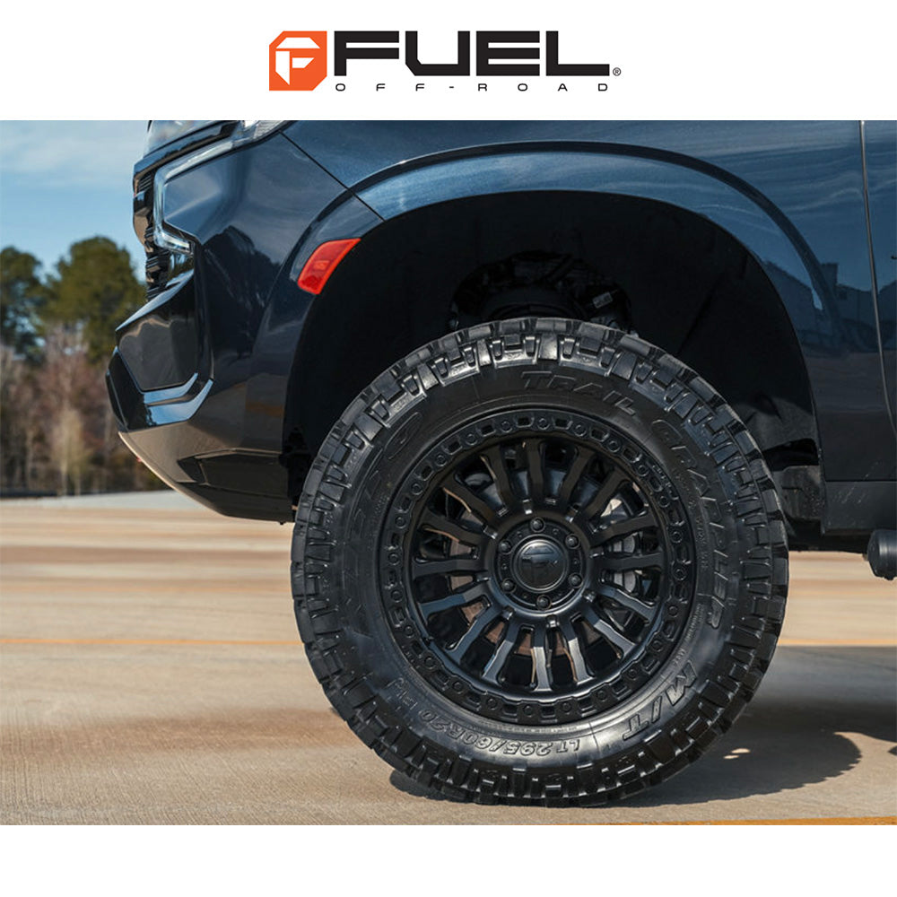 トヨタ ランドクルーザー用 フューエル リンコン 20x9J ET 20 フロント、リア グロスブラックミルド ホイール４本セット　Fuel RINCON 20X9 6X5.5 106 +20 G-BLK MILL (消費税、送料込み)
