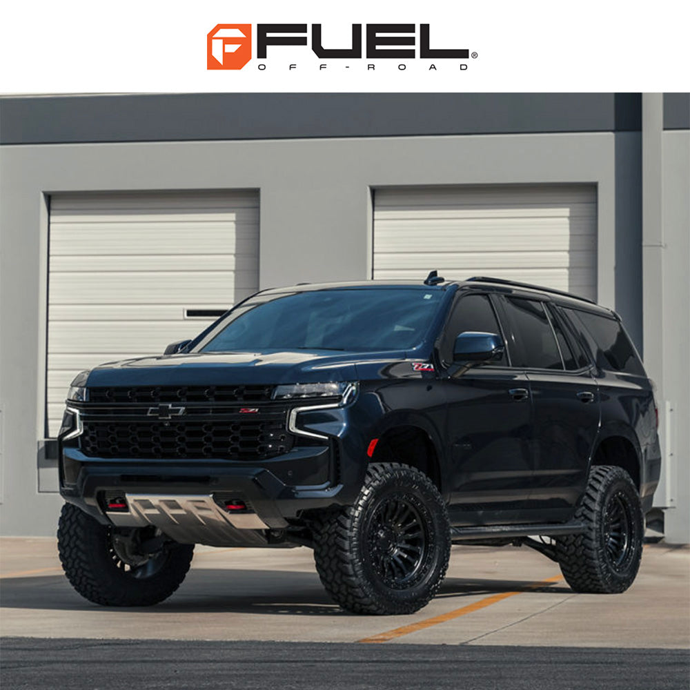 トヨタ ランドクルーザー用 フューエル リンコン 20x9J ET 20 フロント、リア グロスブラックミルド ホイール４本セット　Fuel RINCON 20X9 6X5.5 106 +20 G-BLK MILL (消費税、送料込み)
