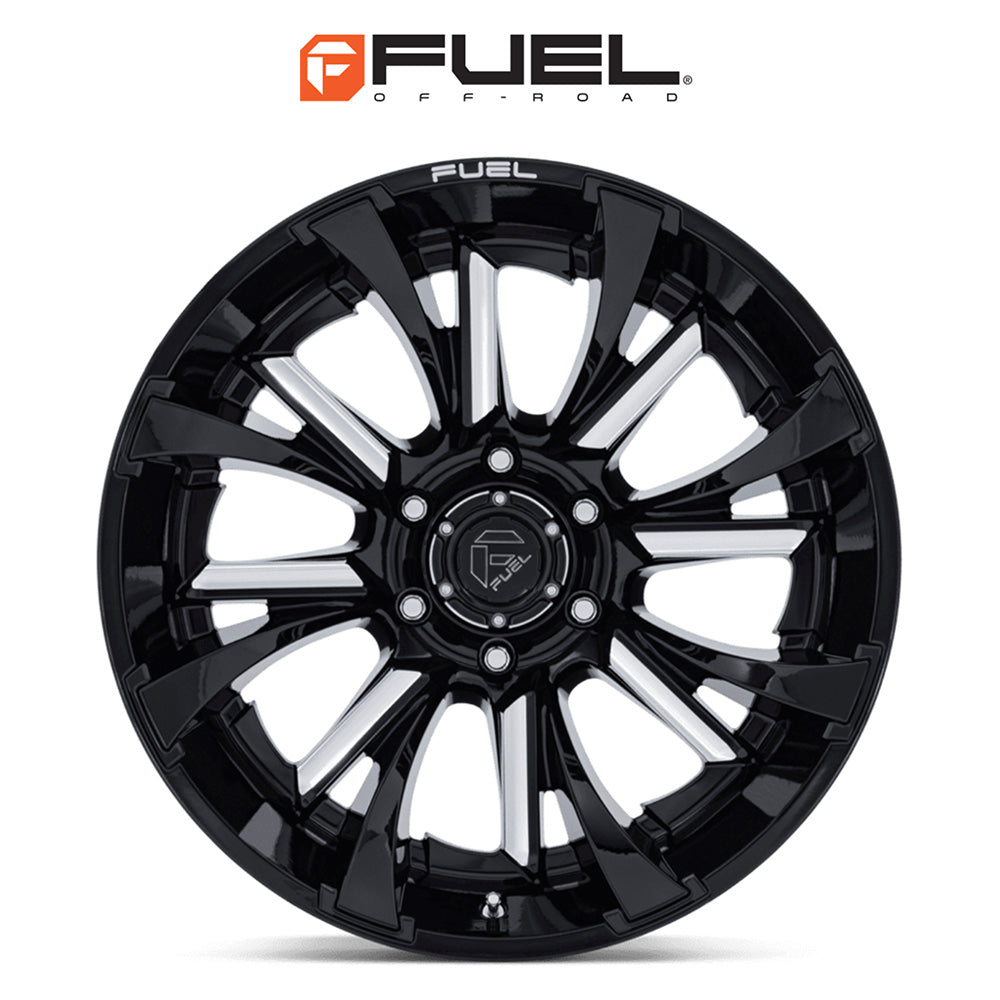 トヨタ ランドクルーザー用 フューエル タントラム 20x9J ET 20 フロント、リア グロスブラックミルド ホイール４本セット　Fuel TANTRUM 20X9 6X5.5 106 +20 G-BLK-MILL (消費税、送料込み)