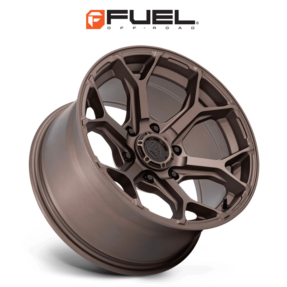 トヨタ ランドクルーザー用 フューエル スプライサー 17x8.5J ET 25 フロント、リア ーントブロンズ フローフォームホイール４本セット　Fuel SPLICER 17X8.5 6X5.5 106 +25 B-BRNZ (消費税、送料込み)