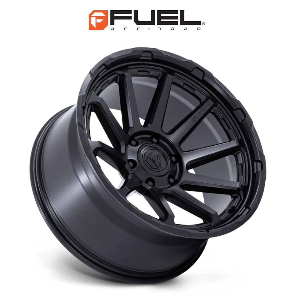 トヨタ ランドクルーザー用 フューエル サーキット 17x8.5J ET 25 フロント、リア マットブラック ホイール４本セット　Fuel CIRCUIT 17X8.5 6X5.5 106 +25 M-BLK (消費税、送料込み)