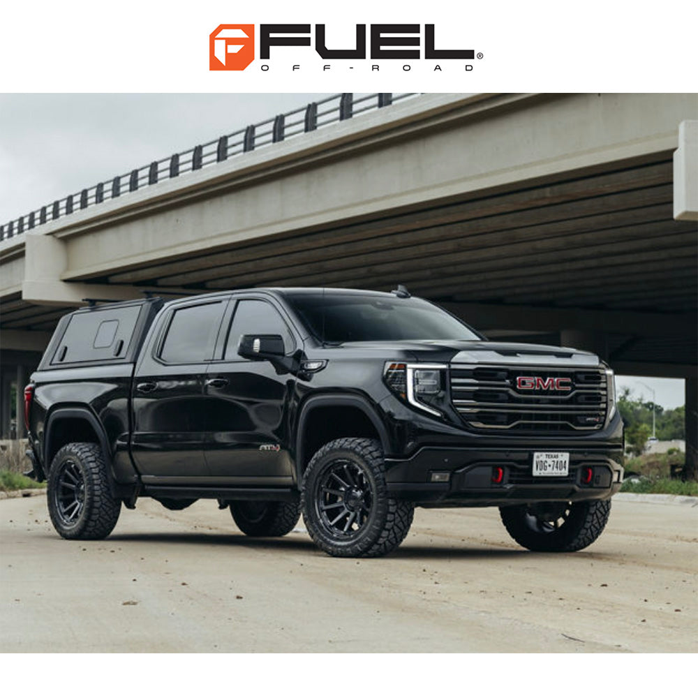 トヨタ ランドクルーザー用 フューエル サーキット 17x8.5J ET 25 フロント、リア マットブラック ホイール４本セット　Fuel CIRCUIT 17X8.5 6X5.5 106 +25 M-BLK (消費税、送料込み)