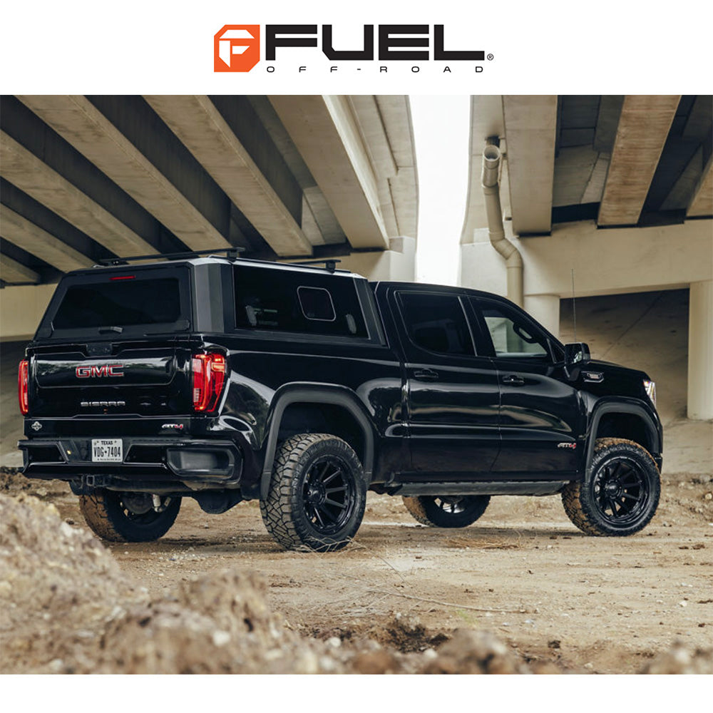 トヨタ ランドクルーザー用 フューエル サーキット 17x8.5J ET 25 フロント、リア マットブラック ホイール４本セット　Fuel CIRCUIT 17X8.5 6X5.5 106 +25 M-BLK (消費税、送料込み)