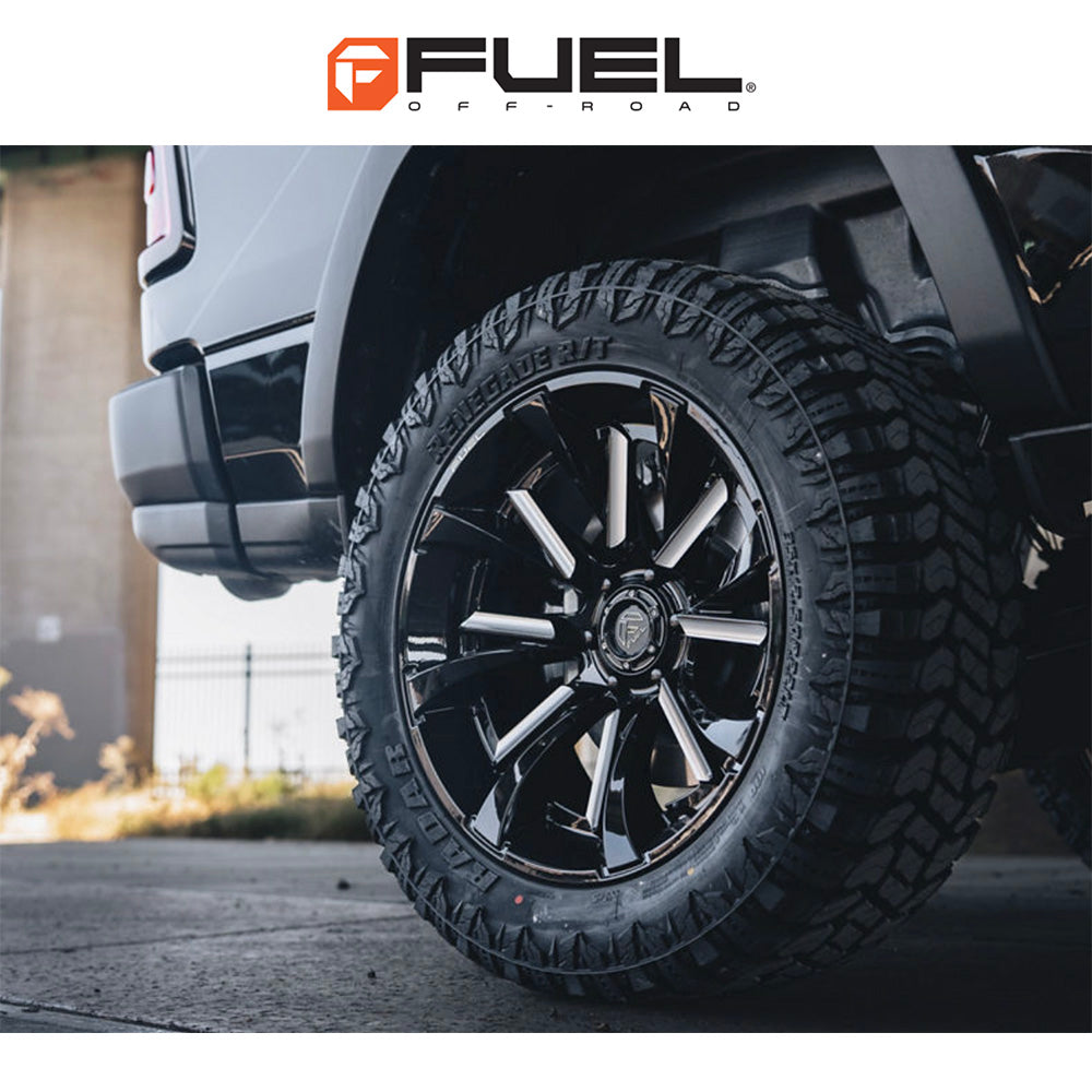 トヨタ ランドクルーザー用 フューエル タントラム 20x9J ET 20 フロント、リア グロスブラックミルド ホイール４本セット　Fuel TANTRUM 20X9 6X5.5 106 +20 G-BLK-MILL (消費税、送料込み)
