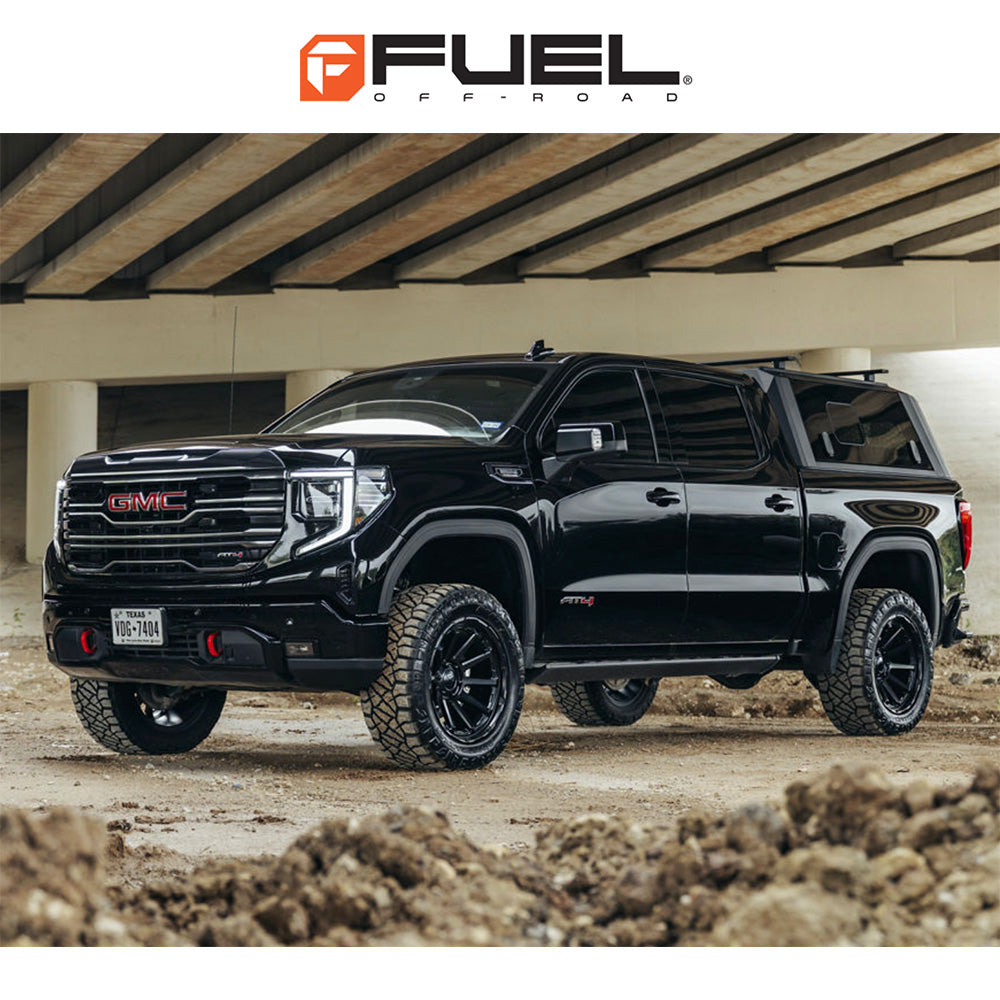 トヨタ ランドクルーザー用 フューエル サーキット 17x8.5J ET 25 フロント、リア マットブラック ホイール４本セット　Fuel CIRCUIT 17X8.5 6X5.5 106 +25 M-BLK (消費税、送料込み)