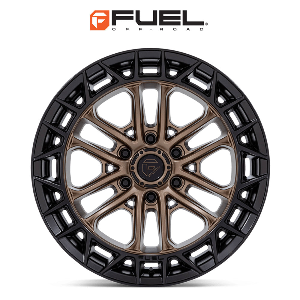 トヨタ ランドクルーザー用 フューエル セルシウス 20x9J ET 20 フロント、リア マットブロンズ/グロスブラックリップ ホイール４本セット　Fuel CELSIUS 20X9 6X5.5 106 +20 M-BRNZ BLK-LP (消費税、送料込み)