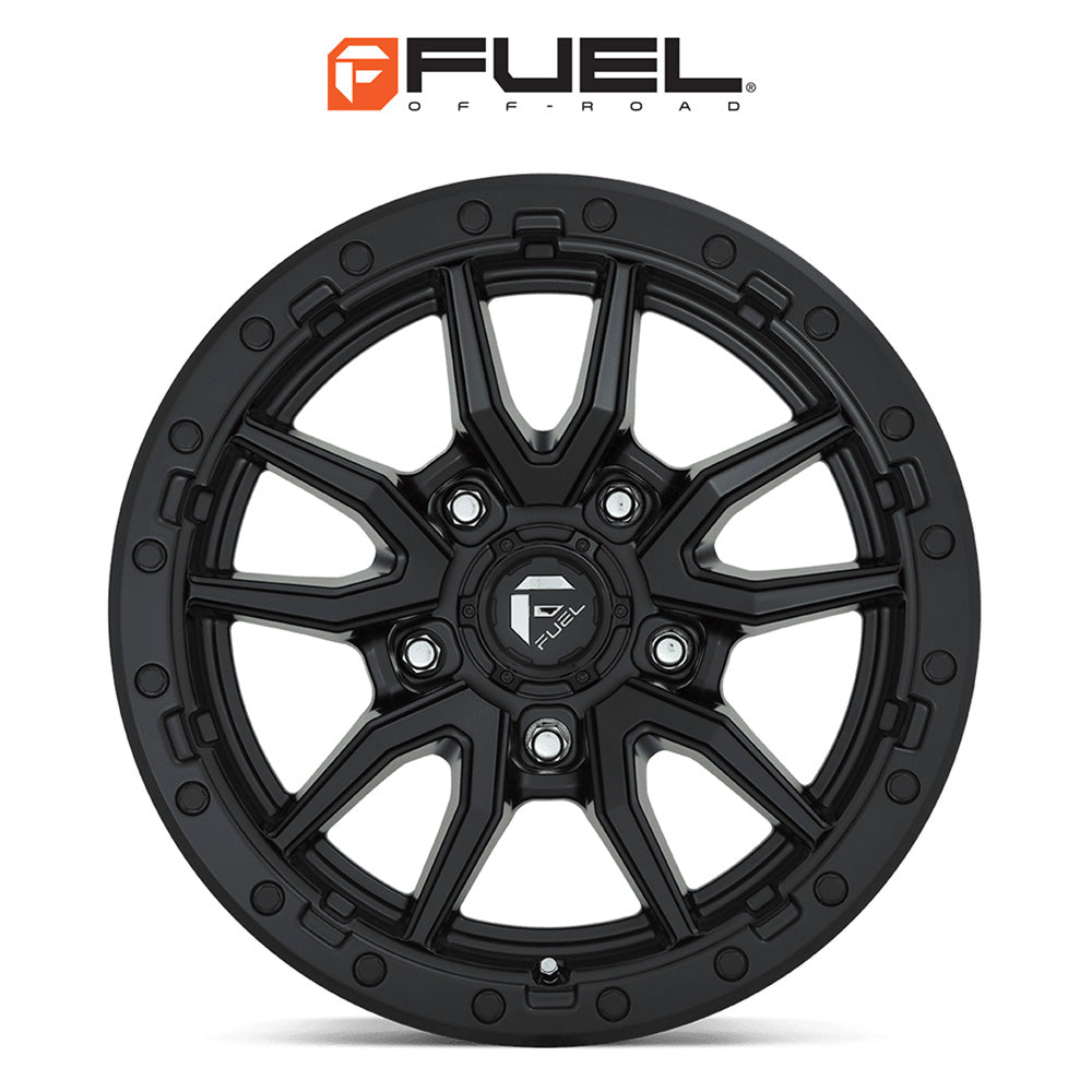 トヨタ ランドクルーザー用 フューエル レベル 18x9J ET 20 フロント、リア マットブラック ホイール４本セット (消費税、送料込み)